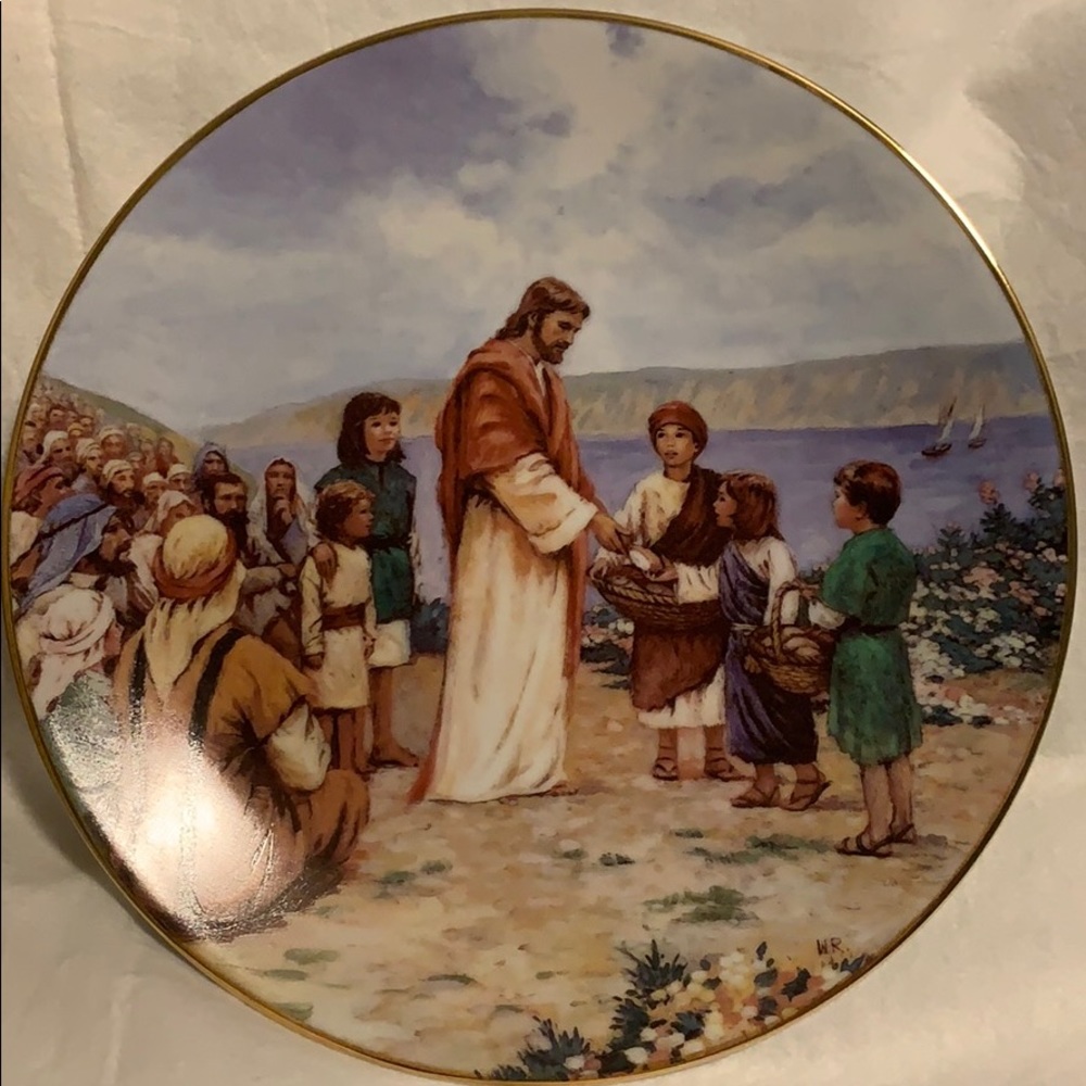 PLATE #5 JESUS HAD COMPASSION ON THEM PLATE